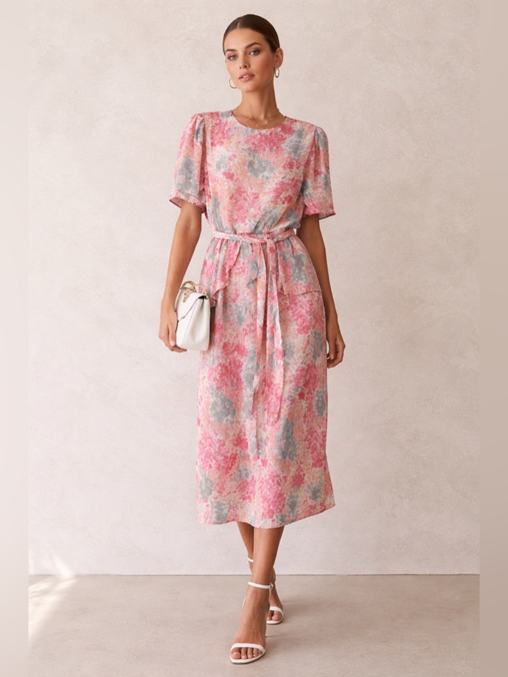 Floral Vintage Tiered Midi Summer Dress